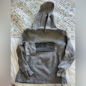 Polo Ralph Lauren Gray waffle long sleeve and hood